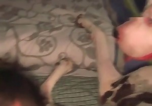 Dude is pleasing a nice doggy