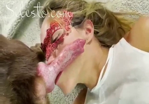 Blondie feels confident enough to take TWO dogs
