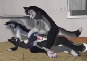 Crazy zoophile porn with DP, furry sex, and more