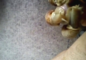 Snails find their way inside of his sorry-ass cock