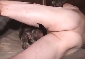 Anal sex of an innocent young puppy